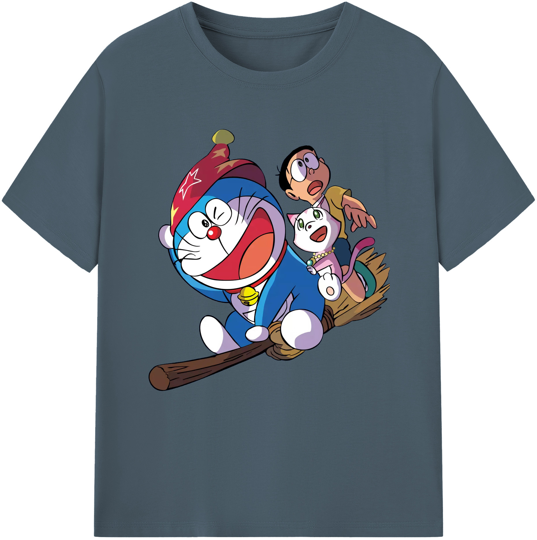 （画像用） ドラえもん Doraemon 綿100％半袖Tシャツ（フロントプリント）